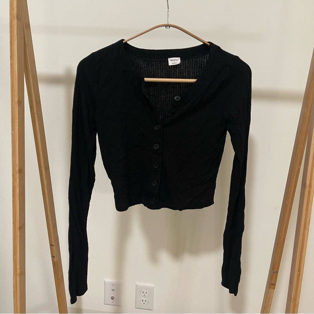 Aritzia Wilfred free Neptune Long Sleeve Top size XS